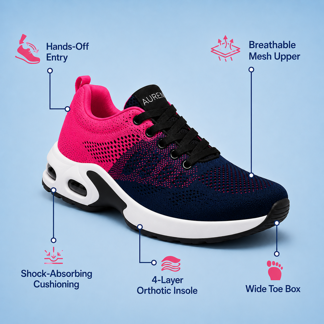 Pink and Blue