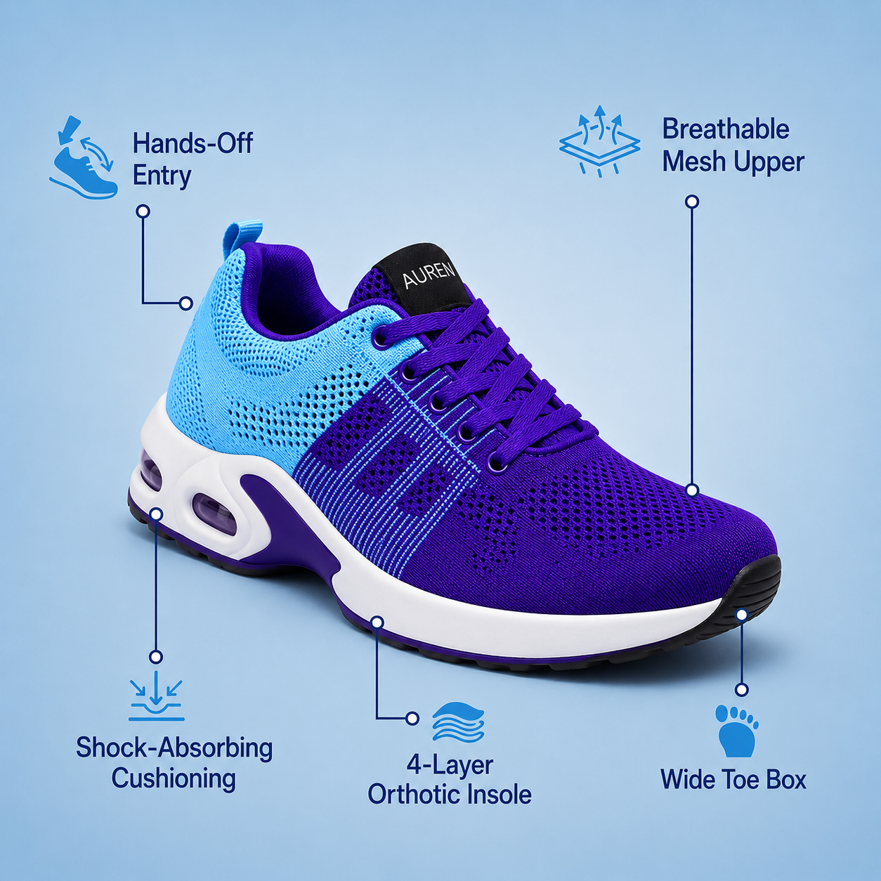 Blue and Purple